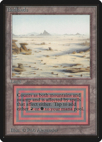 Badlands [Beta Edition] Magic: The Gathering