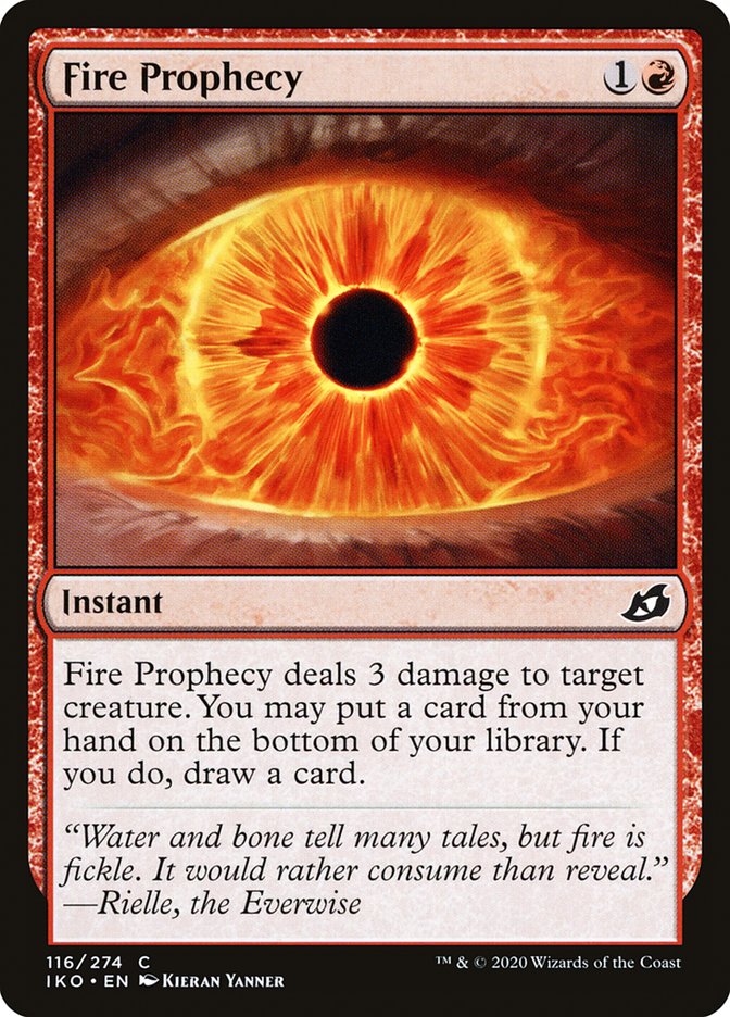 Fire Prophecy [Ikoria: Lair of Behemoths] Magic: The Gathering