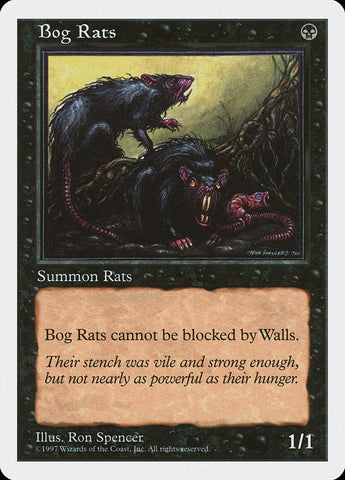 Bog Rats [Fifth Edition] Magic: The Gathering