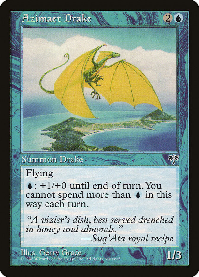Azimaet Drake [Mirage] Magic: The Gathering