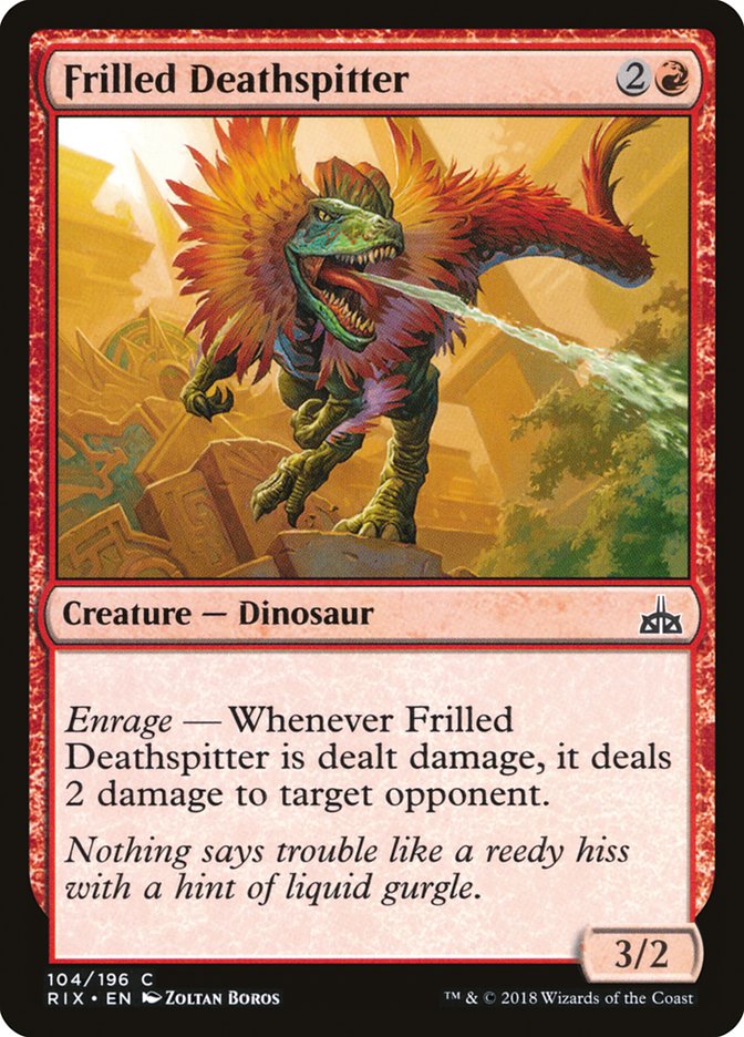 Frilled Deathspitter [Rivals of Ixalan] Magic: The Gathering