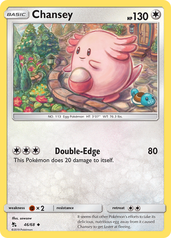 Chansey (46/68) [Sun & Moon: Hidden Fates] Pokémon