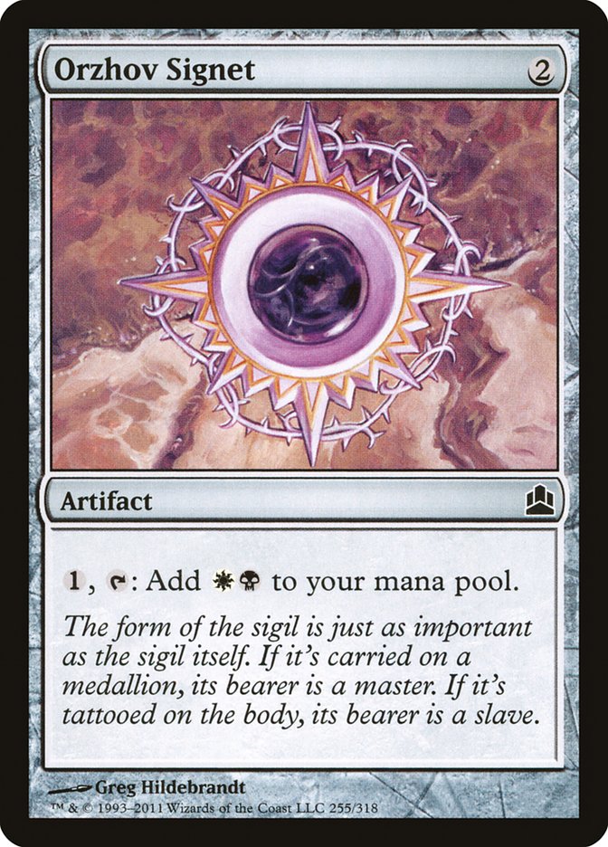 Orzhov Signet [Commander 2011] Magic: The Gathering