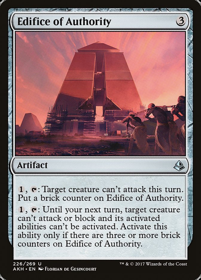 Edifice of Authority [Amonkhet] Magic: The Gathering