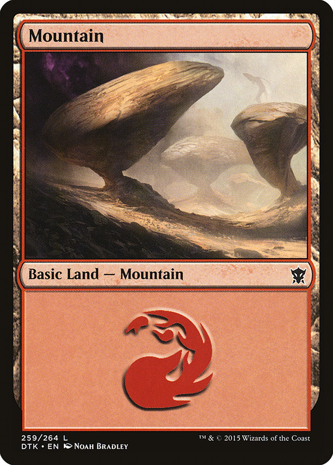 Mountain (259) [Dragons of Tarkir] Magic: The Gathering