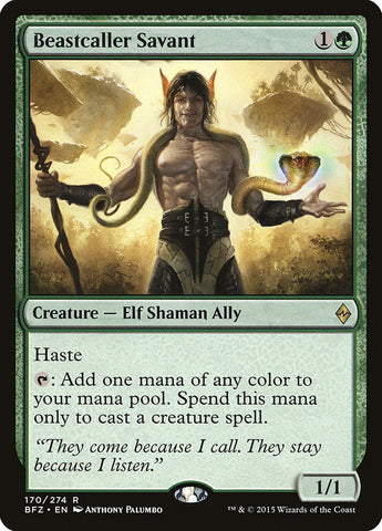 Beastcaller Savant [Battle for Zendikar] Magic: The Gathering
