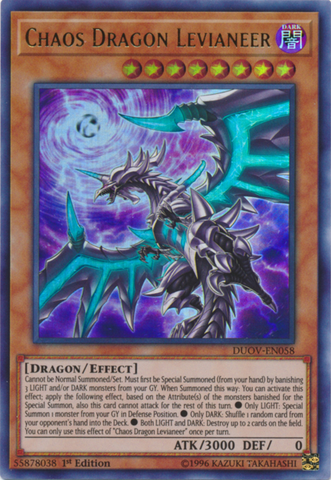 Chaos Dragon Levianeer [DUOV-EN058] Ultra Rare Yu-Gi-Oh!