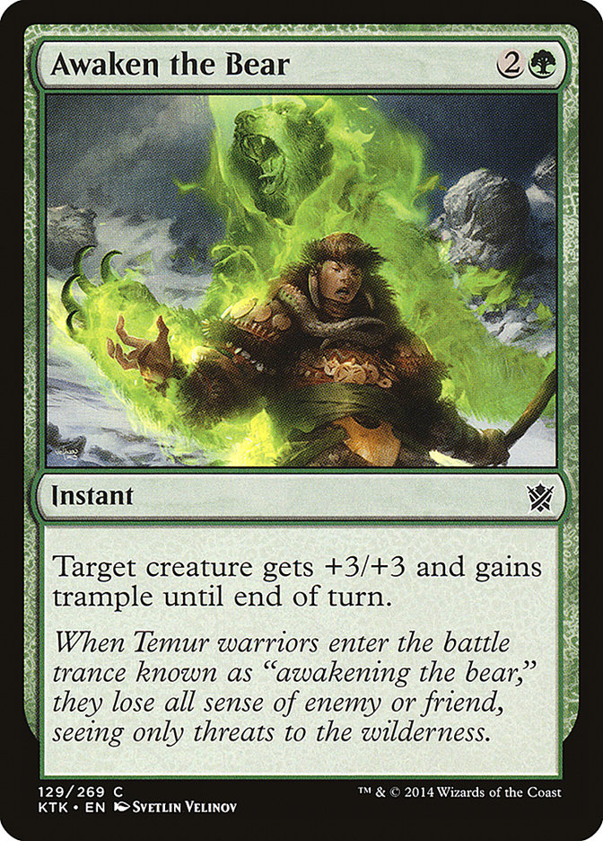Awaken the Bear [Khans of Tarkir] Magic: The Gathering