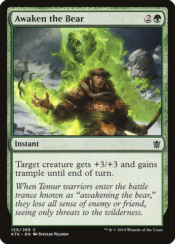 Awaken the Bear [Khans of Tarkir] Magic: The Gathering