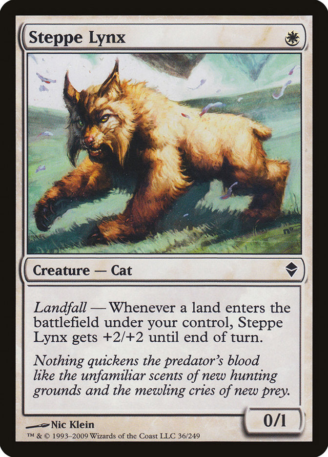 Steppe Lynx [Zendikar] Magic: The Gathering