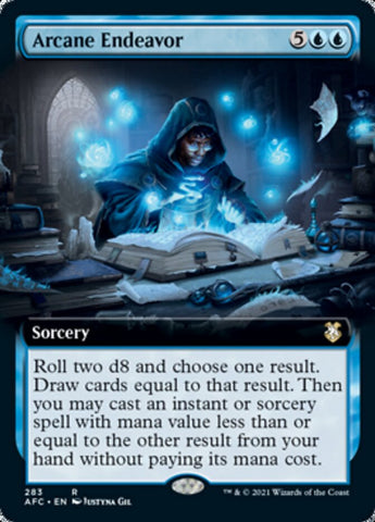 Arcane Endeavor (Extended Art) [Dungeons & Dragons: Adventures in the Forgotten Realms Commander] Magic: The Gathering