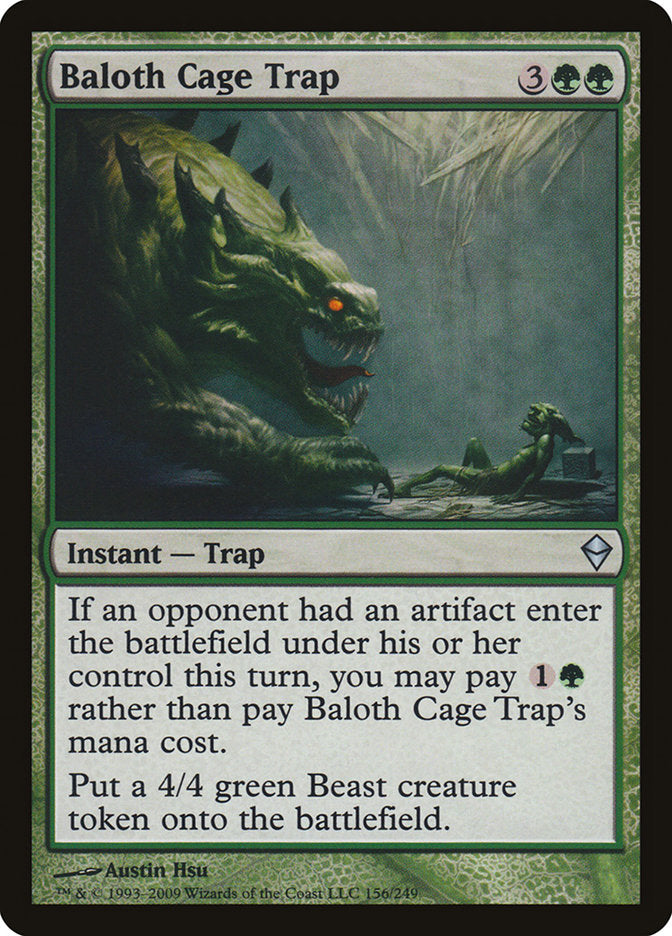 Baloth Cage Trap [Zendikar] Magic: The Gathering