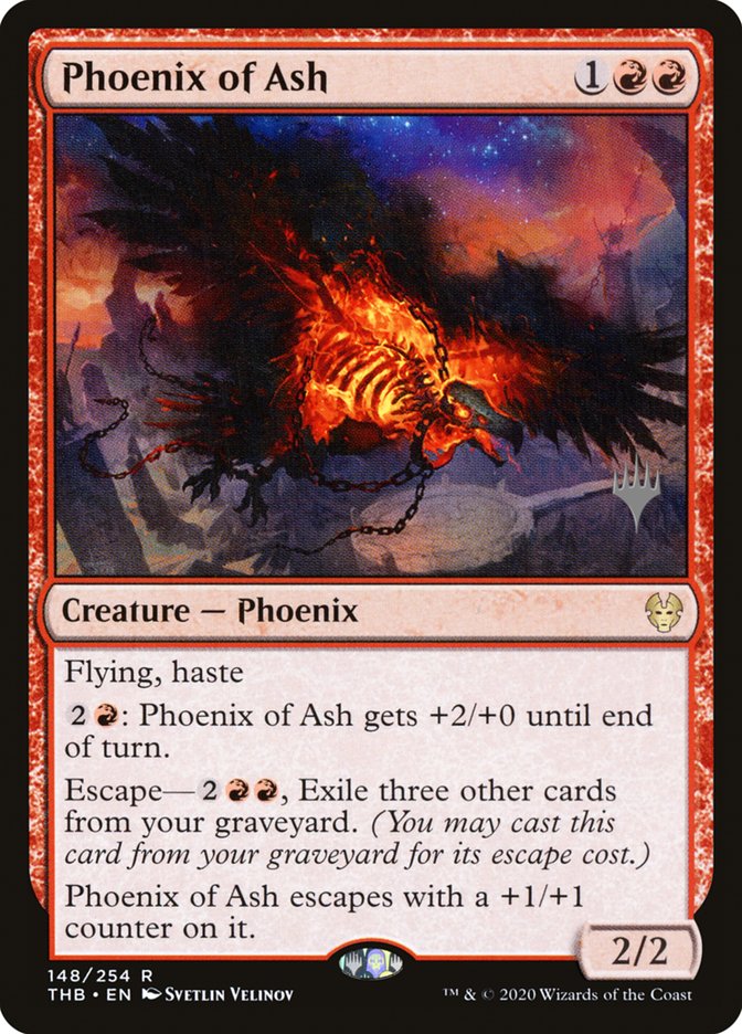 Phoenix of Ash (Promo Pack) [Theros Beyond Death Promos] Magic: The Gathering
