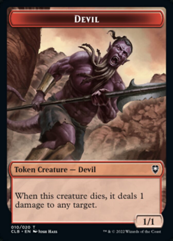 Devil Token [Commander Legends: Battle for Baldur's Gate Tokens] Magic: The Gathering
