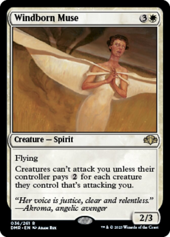 Windborn Muse [Dominaria Remastered] Magic: The Gathering