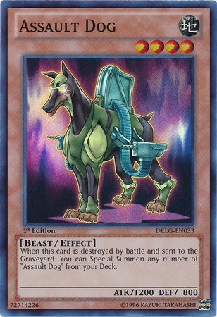 Assault Dog [DRLG-EN033] Super Rare Yu-Gi-Oh!