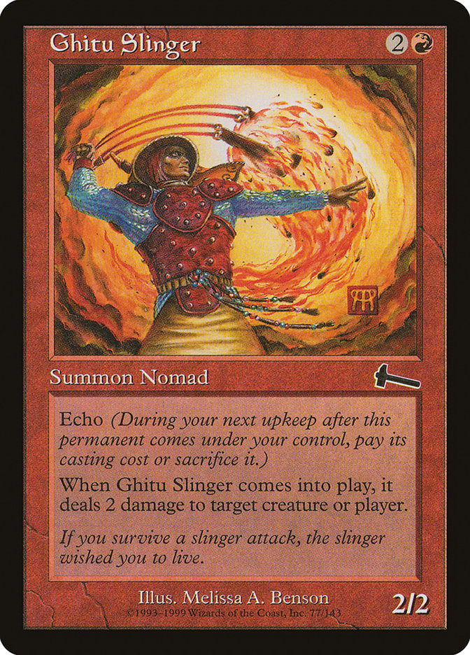 Ghitu Slinger [Urza's Legacy] Magic: The Gathering