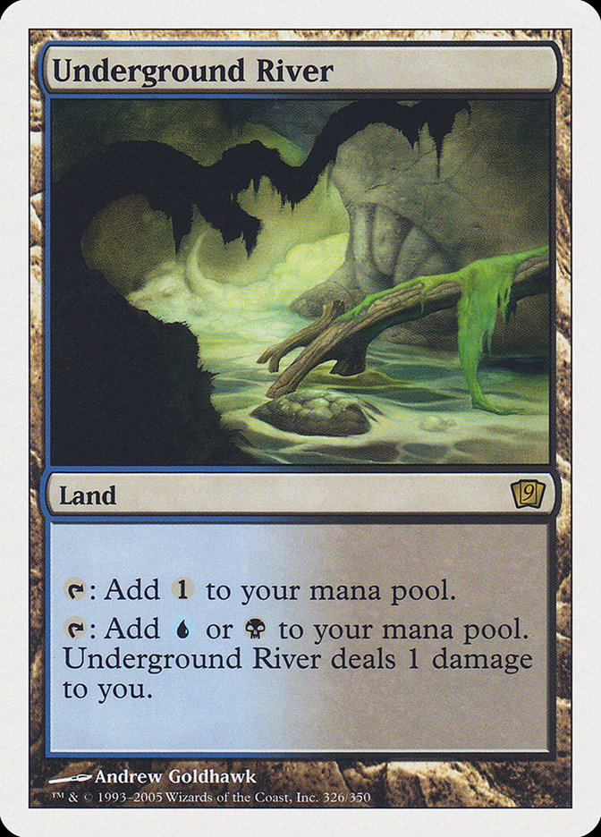 Underground River [Ninth Edition] Magic: The Gathering