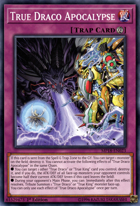 True Draco Apocalypse [MP18-EN023] Common Yu-Gi-Oh!