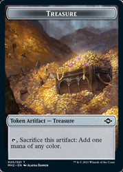 Construct // Treasure (20) Double-Sided Token [Modern Horizons 2 Tokens] Magic: The Gathering