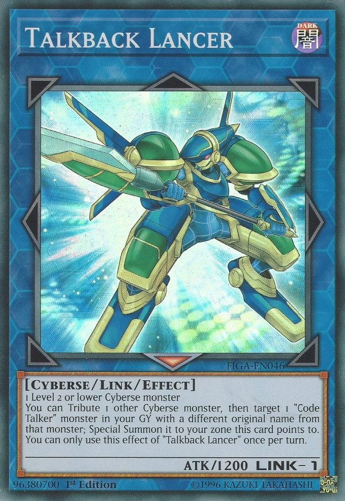 Talkback Lancer [FIGA-EN046] Super Rare Yu-Gi-Oh!