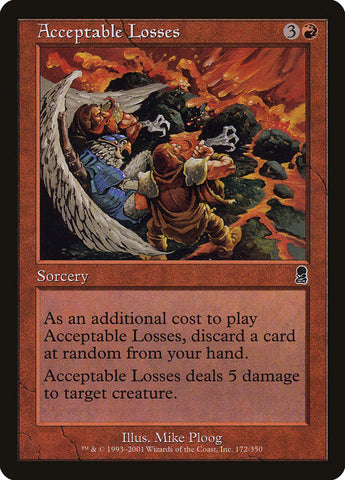 Acceptable Losses [Odyssey] Magic: The Gathering