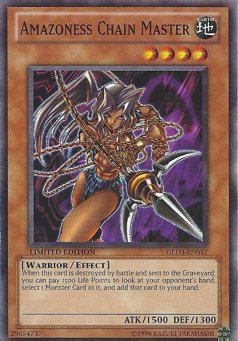 Amazoness Chain Master [GLD3-EN017] Common Yu-Gi-Oh!