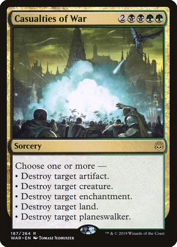 Casualties of War [War of the Spark Promos] Magic: The Gathering