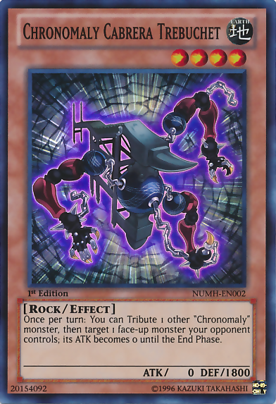 Chronomaly Cabrera Trebuchet [NUMH-EN002] Super Rare Yu-Gi-Oh!