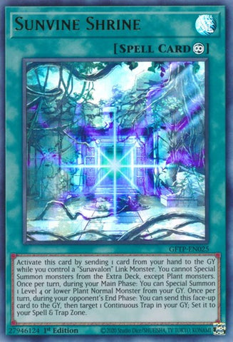 Sunvine Shrine [GFTP-EN025] Ultra Rare Yu-Gi-Oh!