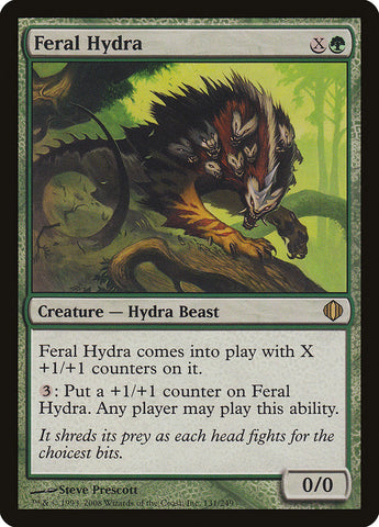 Feral Hydra [Shards of Alara] Magic: The Gathering