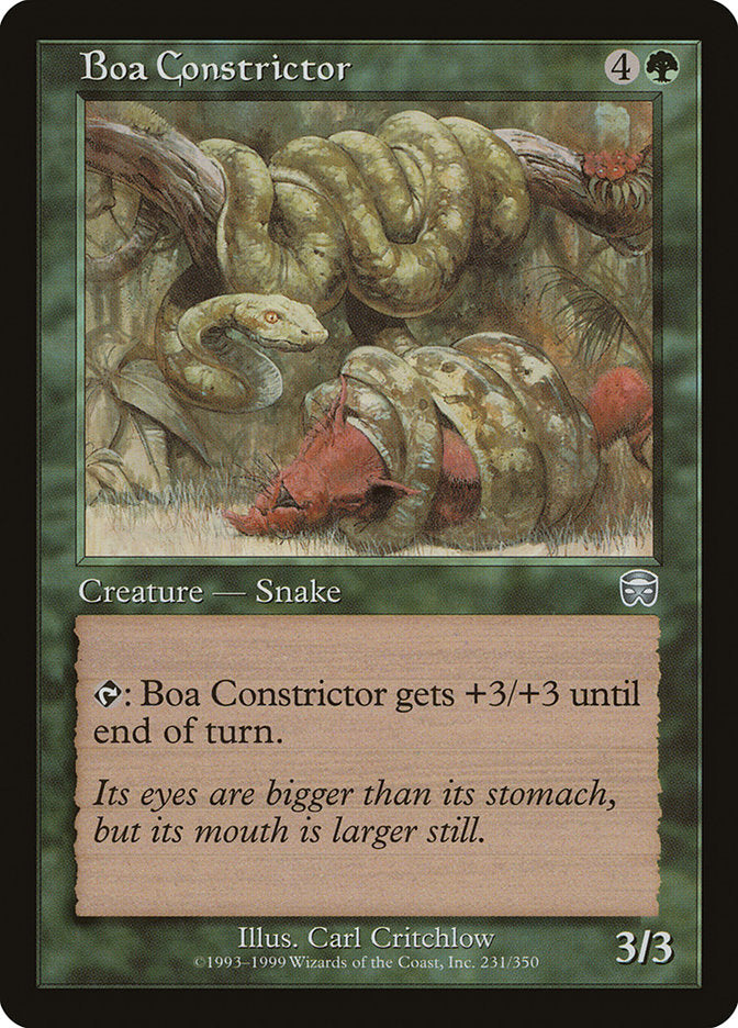 Boa Constrictor [Mercadian Masques] Magic: The Gathering
