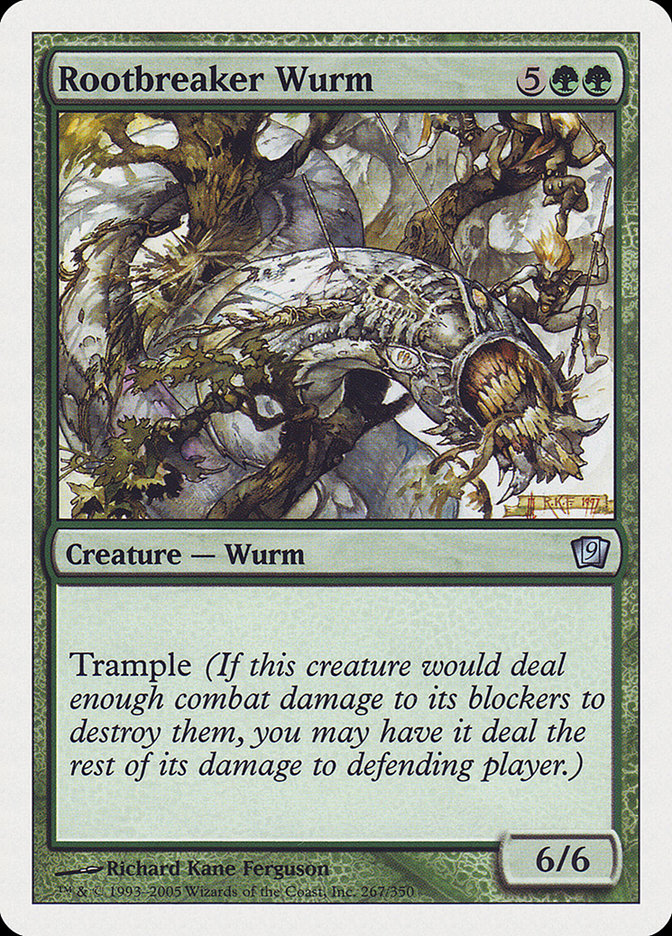 Rootbreaker Wurm [Ninth Edition] Magic: The Gathering