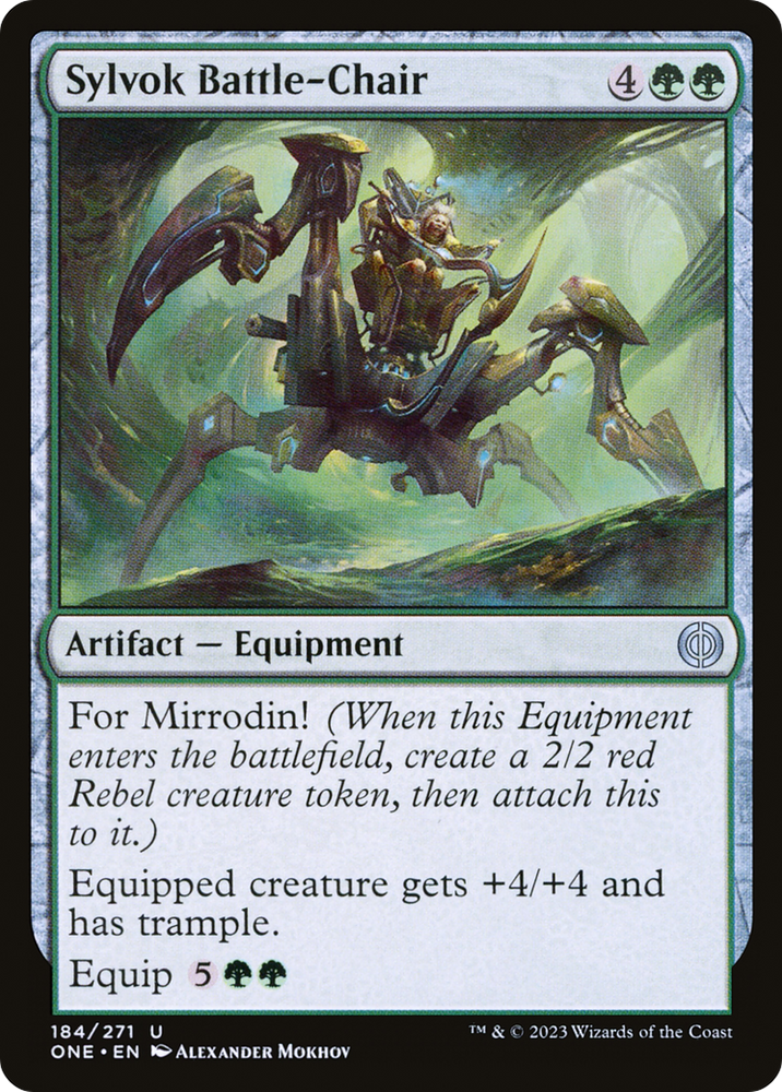 Sylvok Battle-Chair [Phyrexia: All Will Be One] Magic: The Gathering