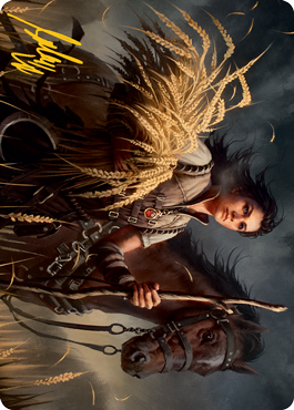 Ambitious Farmhand Art Card (Gold-Stamped Signature) [Innistrad: Midnight Hunt Art Series] Magic: The Gathering