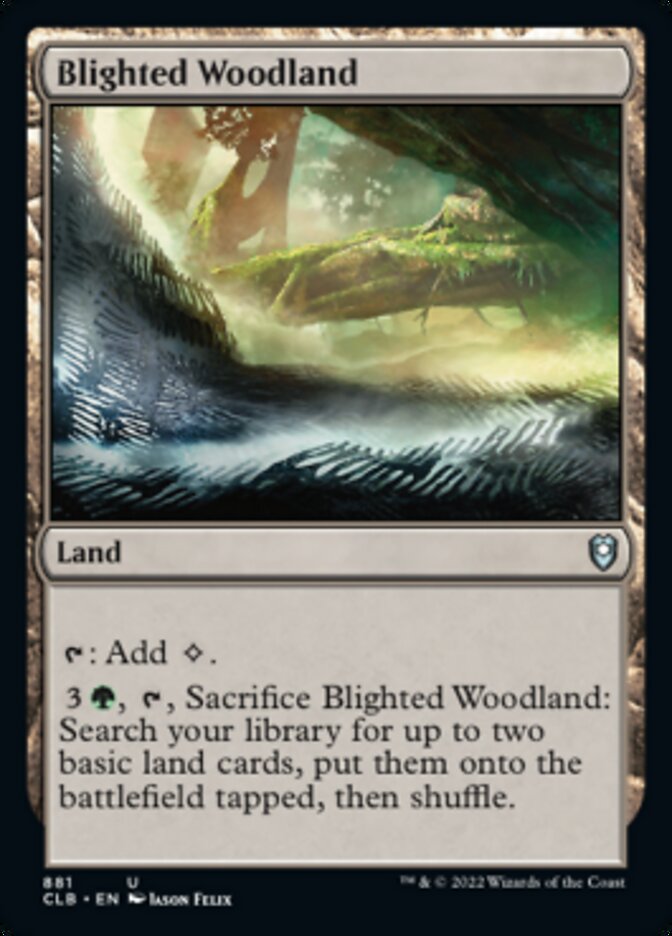 Blighted Woodland [Commander Legends: Battle for Baldur's Gate] Magic: The Gathering