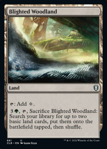 Blighted Woodland [Commander Legends: Battle for Baldur's Gate] Magic: The Gathering