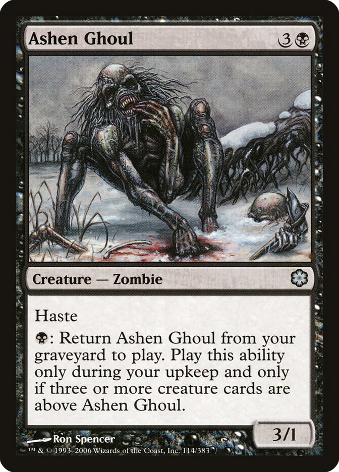 Ashen Ghoul [Coldsnap Theme Decks] Magic: The Gathering