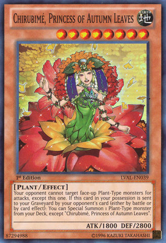 Chirubime, Princess of Autumn Leaves [LVAL-EN039] Super Rare Yu-Gi-Oh!
