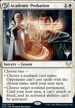 Academic Probation (Promo Pack) [Strixhaven: School of Mages Promos] Magic: The Gathering