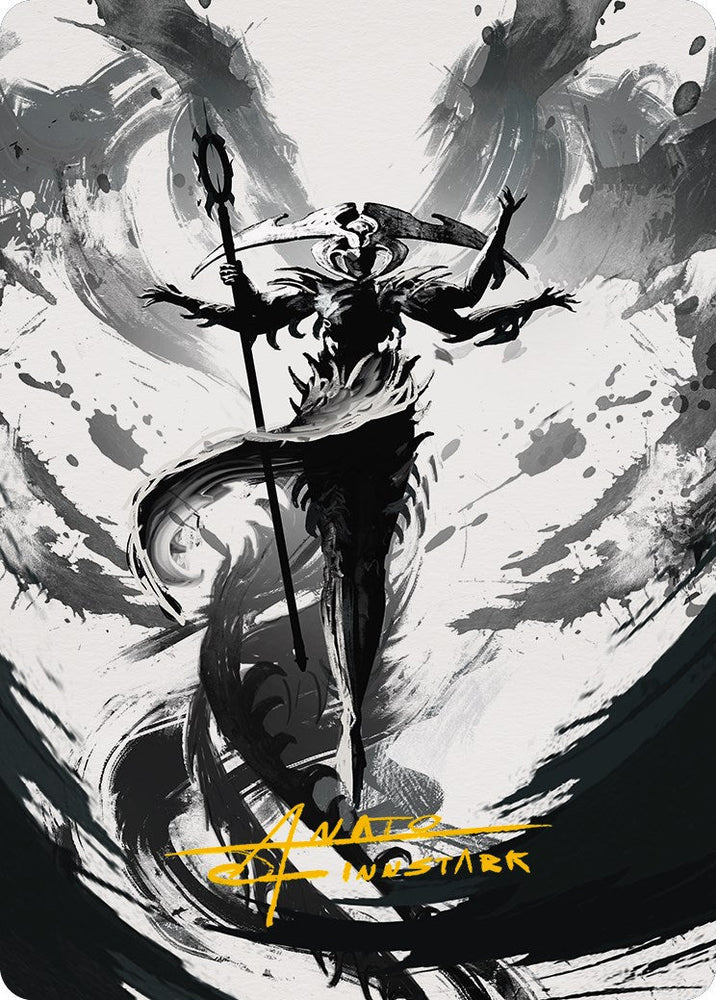 Atraxa, Grand Unifier 2 Art Card (Gold-Stamped Signature) [Phyrexia: All Will Be One Art Series] Magic: The Gathering