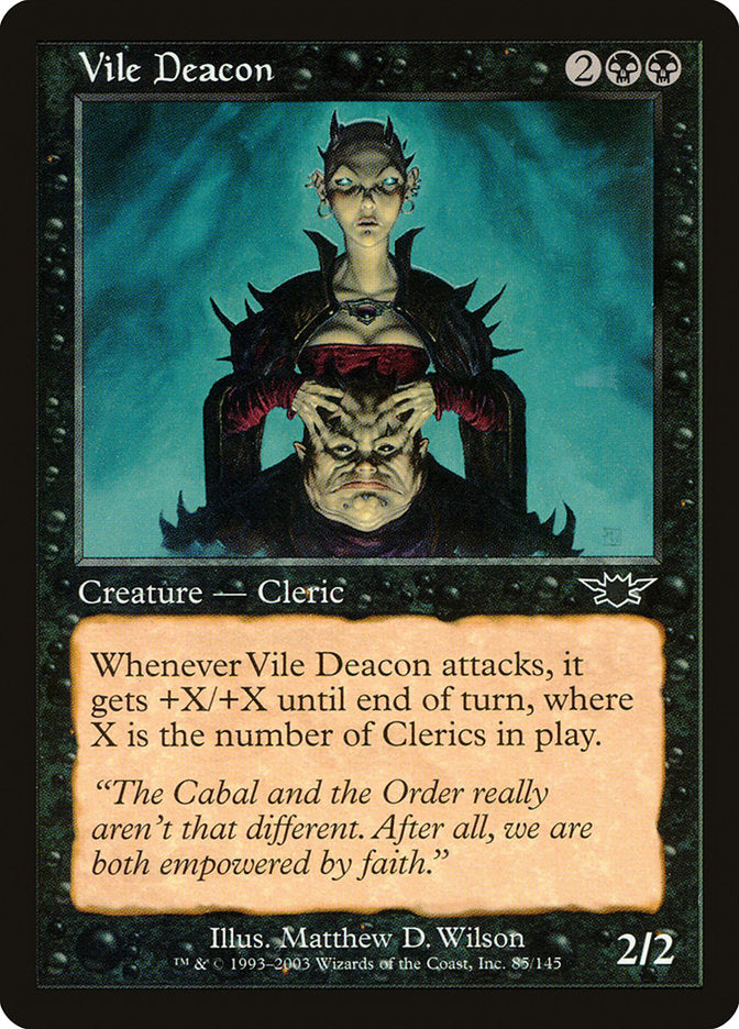 Vile Deacon [Legions] Magic: The Gathering