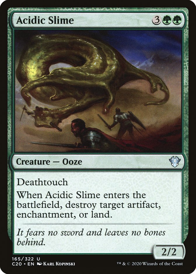 Acidic Slime [Commander 2020] Magic: The Gathering