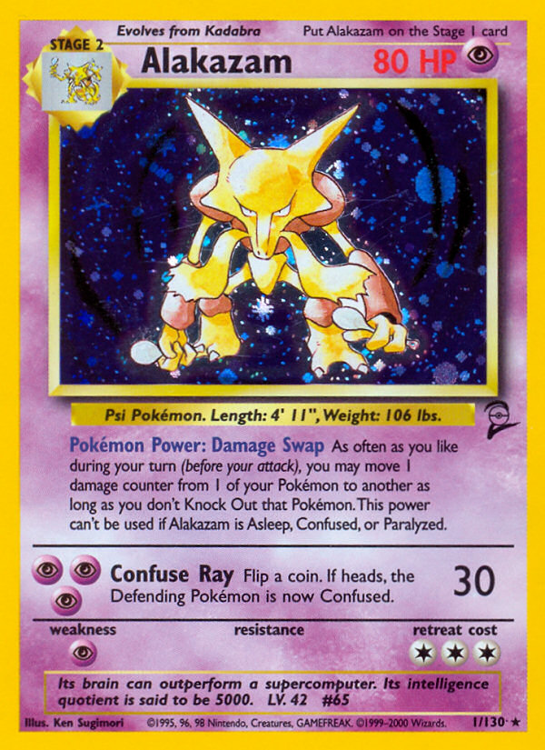 Alakazam (1/130) [Base Set 2] Pokémon