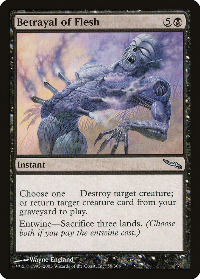 Betrayal of Flesh [Mirrodin] Magic: The Gathering