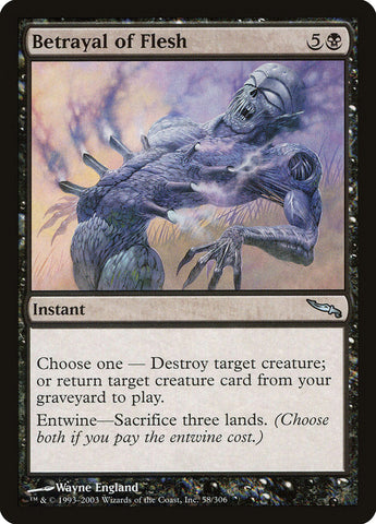 Betrayal of Flesh [Mirrodin] Magic: The Gathering