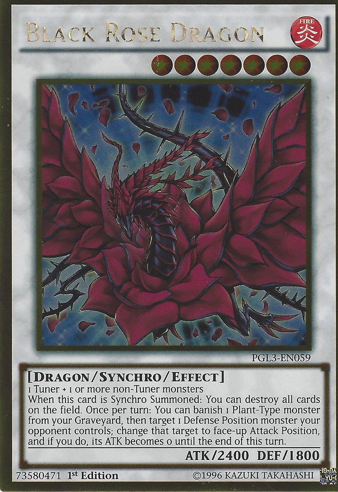 Black Rose Dragon [PGL3-EN059] Gold Rare Yu-Gi-Oh!