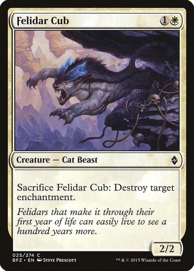 Felidar Cub [Battle for Zendikar] Magic: The Gathering