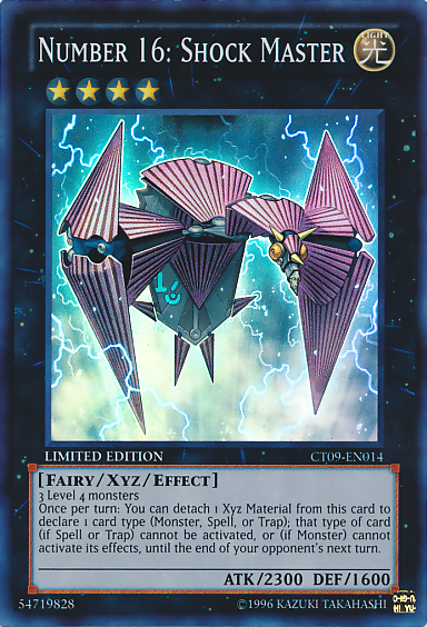 Number 16: Shock Master [CT09-EN014] Super Rare Yu-Gi-Oh!