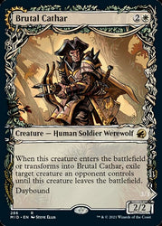 Brutal Cathar // Moonrage Brute (Showcase Equinox) [Innistrad: Midnight Hunt] Magic: The Gathering
